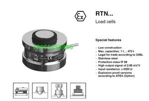 HBM德国RTN0.05-4.7/10/15/22/33/47/68/100/150t传感器