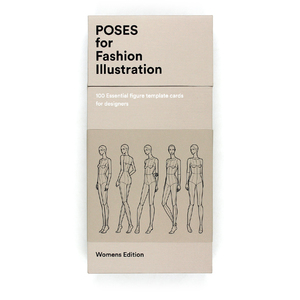 正版现货 Poses for Fashion Illustration 原文原版 体式人体姿势卡片 时尚服装设计搭配手绘手稿临摹画册图画插画集书籍畅销书