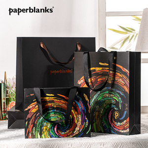 paperblanks佩兰克黑色彩色礼品袋高档送礼搭配礼袋袋子 与包邮商品一起下单可包邮