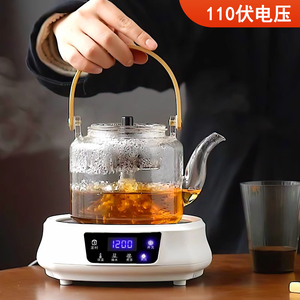 出口110v伏电陶炉美国日本迷你煮茶器电热茶炉烧水壶小家电器