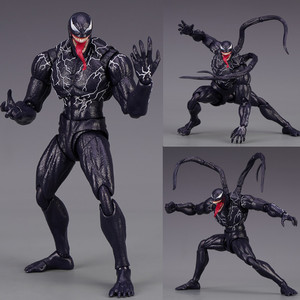 SHF毒液手办共生体漫威超凡蜘蛛侠Venom男孩关节可动模型玩具礼物