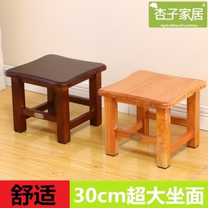 杏子家居实木小凳子定做家用原木中式矮凳客厅方凳红香椿木餐桌凳