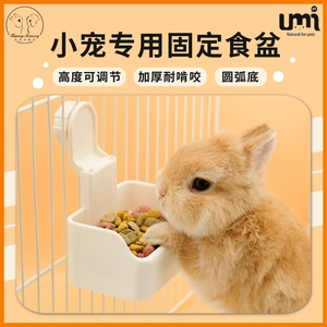新款兔子食盆荷兰猪悬挂固定食盒防咬防扒防打翻兔食碗吃粮食用品