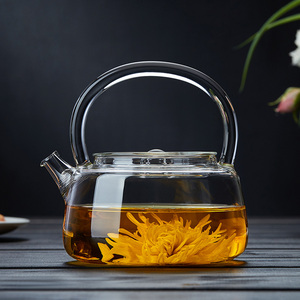 玻璃茶壶耐高温加厚茶水分离电陶炉烧水壶提梁家用泡茶壶茶具套装