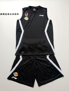 限量正品李宁CUBA联赛赞助球员客场篮球比赛球服短裤北京冠军体恤