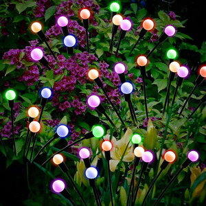 太阳能户外灯萤火虫灯庭院装饰灯节日氛围灯景观花园灯地插草坪灯