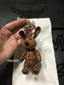 【MCM】韩国正品代购 18款可爱小兔子包包挂件车钥匙扣