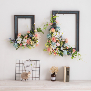 创意假花装饰花仿真植物相框花艺摆件餐桌墙面客厅壁挂墙壁摆设花
