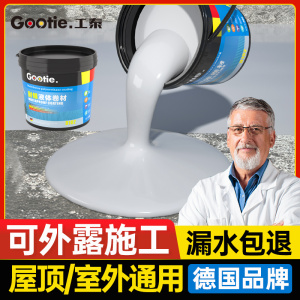 防水补漏材料屋顶堵漏王楼顶裂缝沥青平房房顶防漏胶水聚氨酯涂料