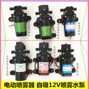 12V伏农用电动喷雾器水泵电机微型高压自吸水钻打药机泵配件包邮