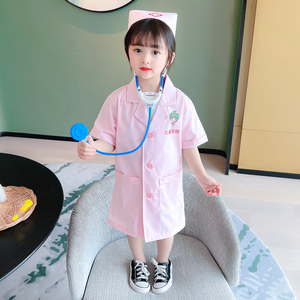 儿童医生服小女孩护士服女童宝宝六一演出幼儿园表演服小童白大褂