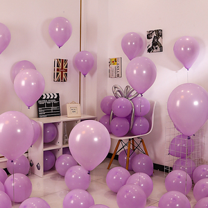 气球装饰摆件场景女孩房间楼梯紫色摆件结婚婚房布置生日