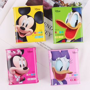 滨崎迪士尼果汁软糖果105g盒装罐装水卡通qq儿童食品小零食草莓味