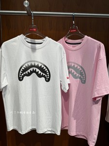 SprayGround鲨鱼嘴专柜正品24夏款短袖T恤字母印花潮男女W1020243