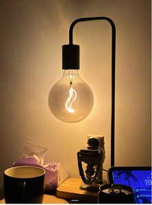 IKEA宜家 瓦函 台灯 卧室灯装饰灯黑色/竹灯+灯泡