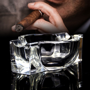 雪茄烟缸欧美高档时尚创意个性潮流礼品定制现代简约水晶烟灰缸