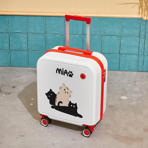 可爱行李箱18寸女小型新横款可登机箱拉杆20寸超轻便免托运旅行箱
