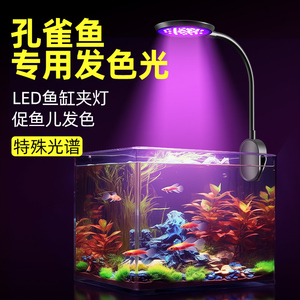 疯狂水草鱼缸夹灯led防水全光谱水草灯爆藻观赏小鱼缸照明专用灯
