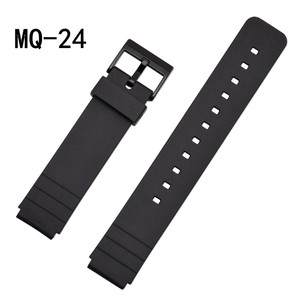 卡西欧MQ-24手表表带 MQ-58 71 76 98 MW-59黑色手表配件 CASIO