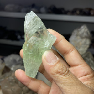 天然水晶 巴西绿水晶骨干水晶原石摆件 冰糖骨干权杖水晶一物一图