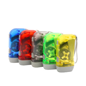 手压式三LED灯手动型发电电筒广告活动礼品环保创意玩具