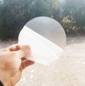 磨砂透明圆形亚克力板塑料打孔定制圆胶片鱼缸盖圆环蛋糕手绘圆盘