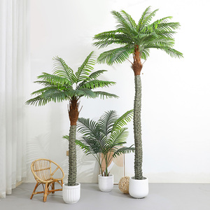 大型仿真绿植刺葵椰子树仿生植物散尾葵盆栽橱窗室内客厅造景假树