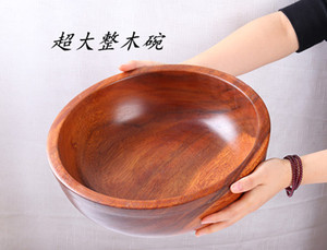 相思木碗实木沙拉碗原色天然木漆碗调中药面膜揉面盆和面木盆大号
