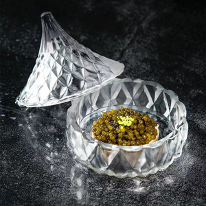 日式锥形位上玻璃鱼子酱盛器前菜小碟西式法式分子料理碗酒店餐具