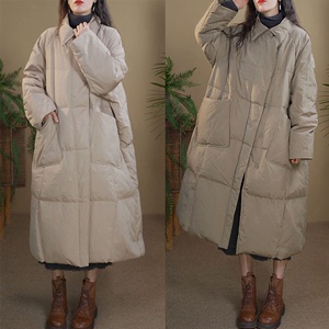 莫城沁雅女装冬季新款时尚百搭显瘦宽松中长款韩版棉服