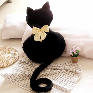 欢乐颂2曲筱绡同款猫咪抱枕玩偶娃娃黑色毛绒玩具曲筱筱的猫
