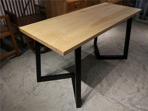 3.5cm厚实木桌板木蜡油桌板3.5厘米厚白蜡木电脑桌书桌办公桌定制