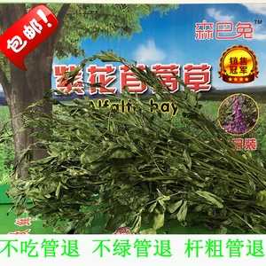 森巴兔苜蓿草包邮烘干苜蓿草干草1公斤毛重细杆大叶兔干草兔草粮