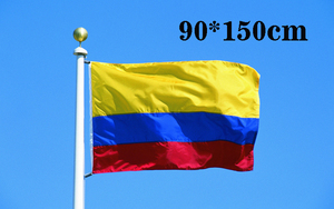 包邮 90*150cm 3*5ft 哥伦比亚国旗 4号 四号国旗 Columbia Flag