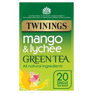 英国Twinings川宁芒果荔枝绿茶冷泡调味茶进口英式水果茶20包