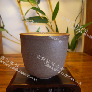 台湾原装进口茶具茶杯 陶作坊壶杯 老岩泥岩矿饮杯-素面 正品