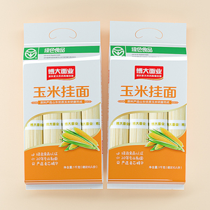 博大挂面 玉米挂面1000g*2袋拌面速食火锅非油炸面条绿色食品推荐