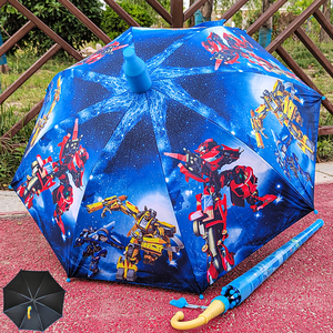 蜘蛛侠汪汪队儿童雨伞卡通可爱黑胶防晒大号全自动太空机器人雨伞
