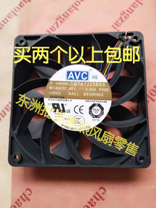 AVC DBTA1225B8S 12CM 12025 48V 0.50A PWM调速 交换机散热风扇