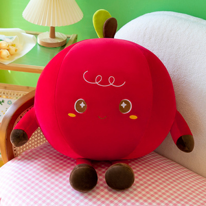 创意开心果毛绒玩具苹果抱枕送朋友苹苹安安生日礼物办公靠垫玩偶