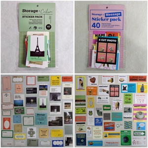 韩国indigo复古创意标签信息贴纸包旅行日记箱包贴装饰素材贴纸包