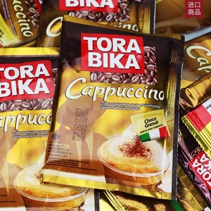 包邮俄罗斯进口印尼TORABIKA速溶咖啡意式卡布奇诺三合一500g20袋