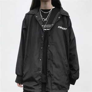 mobs国潮春季火山教练夹克潮牌男女嘻哈街舞休闲运动衣外套ferist