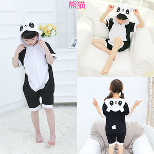 六一儿童演出服大熊猫人偶服装幼儿园小动物服装儿童睡衣派对夏季