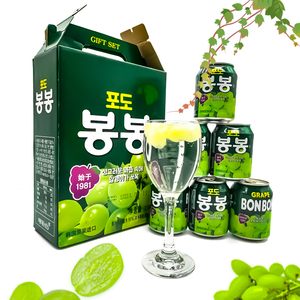 韩国海太葡萄果肉粒果汁浓缩饮料238ml*12瓶进口饮料葡萄汁含果肉