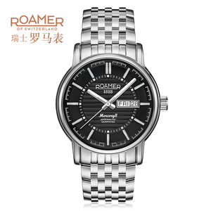瑞士罗马表/ROAMER男士机械表瑞士自动机械表钢带手表防水腕表