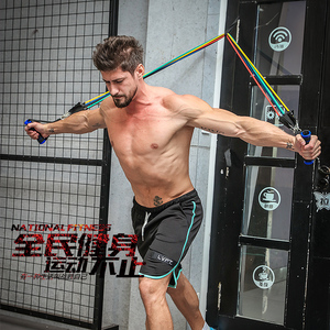 拉力绳男士力量训练阻力带练臂力练腹肌乳胶弹力绳健身拉力器套装