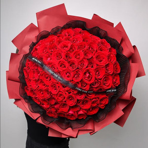 妇女节求婚99朵红玫瑰花束江苏省扬州市维扬区仪征市鲜花同城配送