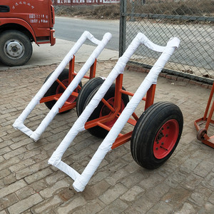 运杆车电力施工水泥杆运输车电杆炮车10米12米15米单双杆加固拖车