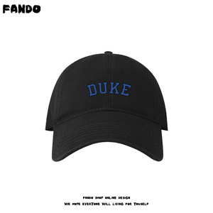 duke杜克大学周边帽子软顶男女情侣棒球帽NCAA遮阳帽鸭舌帽休闲